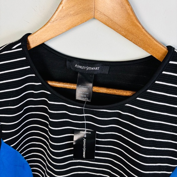 Ashley Stewart Striped Tank NWT Size 14/16 - Picture 4 of 5